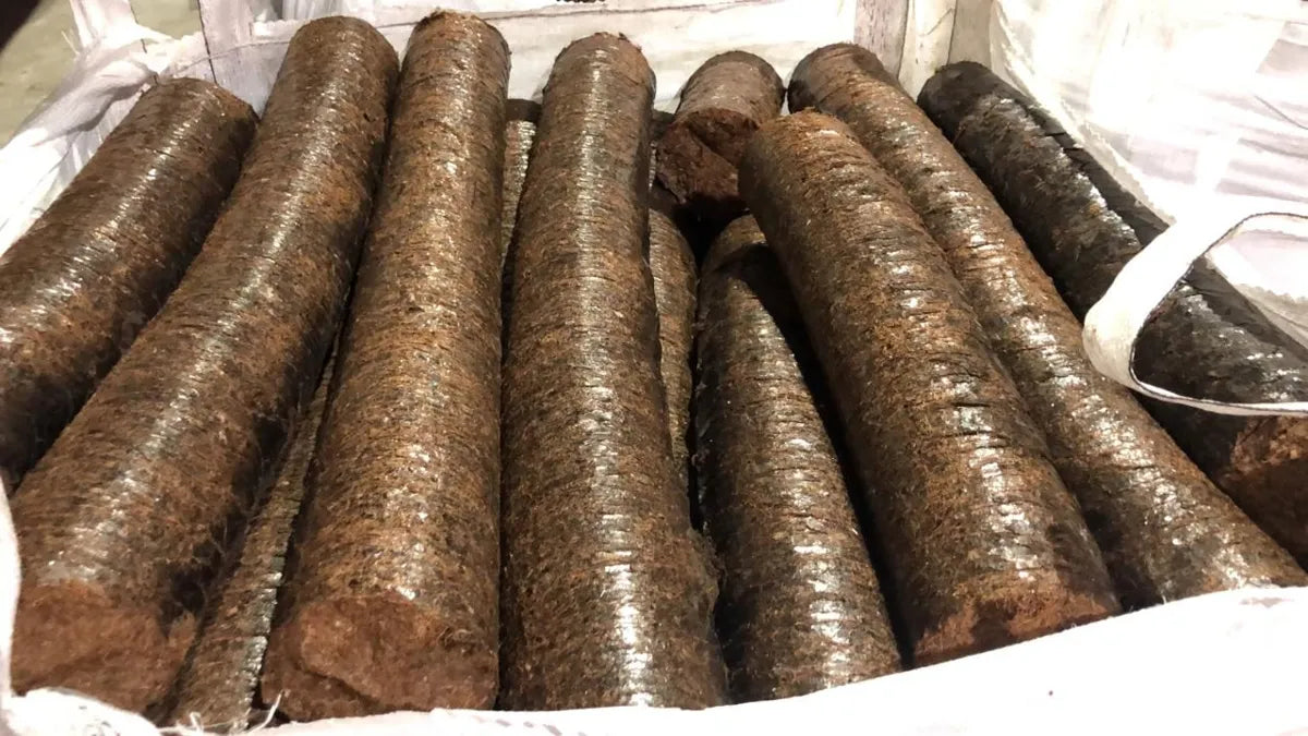 椰纤维压块燃料